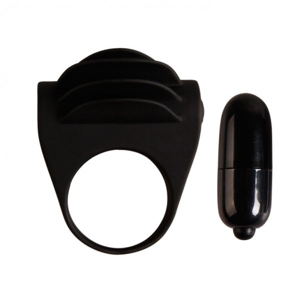 Эрекционное кольцо с вибрацией "Pretty Love Chester" рельефное 