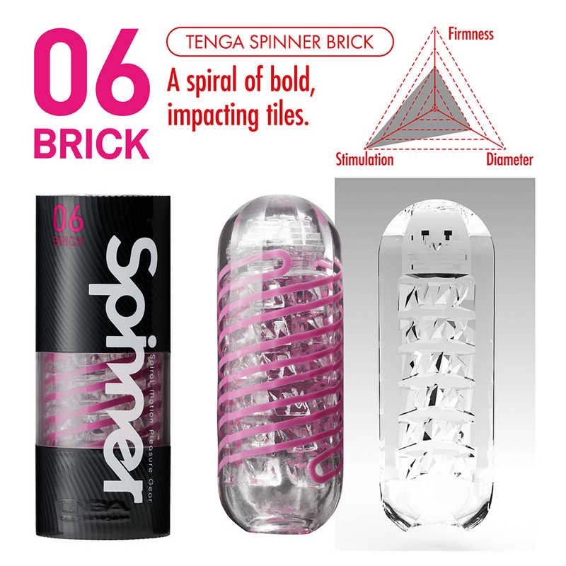 Мастурбатор с прокручивающим эффектом "Tenga Spinner 06" 