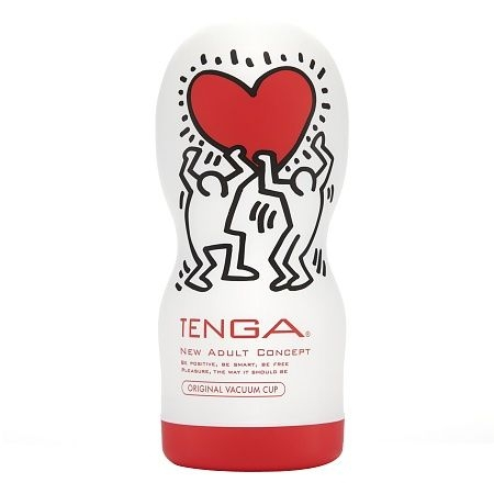 Мастурбатор "Tenga Keith Haring Vacuum Cup" оральные ласки с вакуум эффектом 