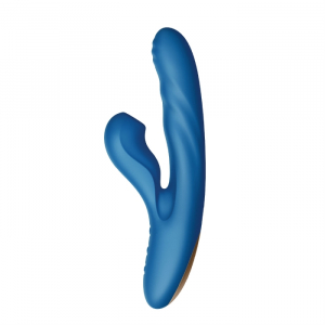 Пульсатор с подогревом ствола и вакуумным клиторальным стимулятором &quot;BeYourLover Otto&quot; синий